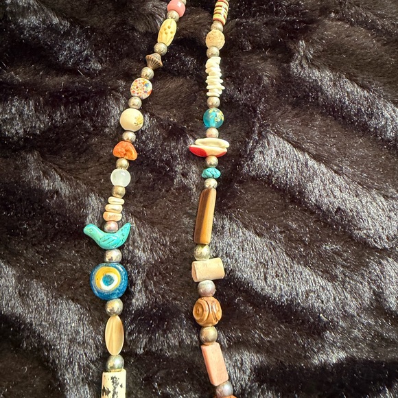 Vintage Multi-Stone Bohemian Style Beaded Necklace Potentially Kaniatobe - Picture 6 of 6